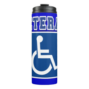 Disabled Handicapped Veteran Thermal Tumbler