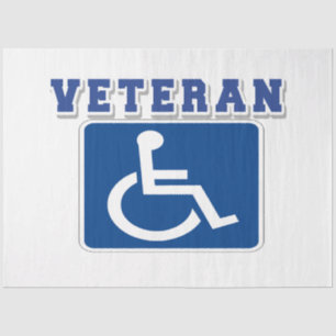 Disabled Handicapped Veteran Tissue Paper