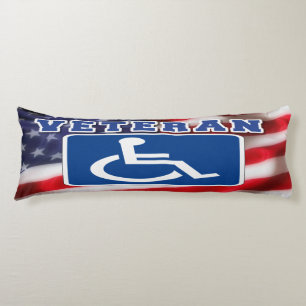 Disabled Handicapped Veteran USA Body Pillow