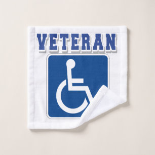 Disabled Handicapped Veteran Wash Cloth