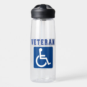 Disabled Handicapped Veteran Water Bottle
