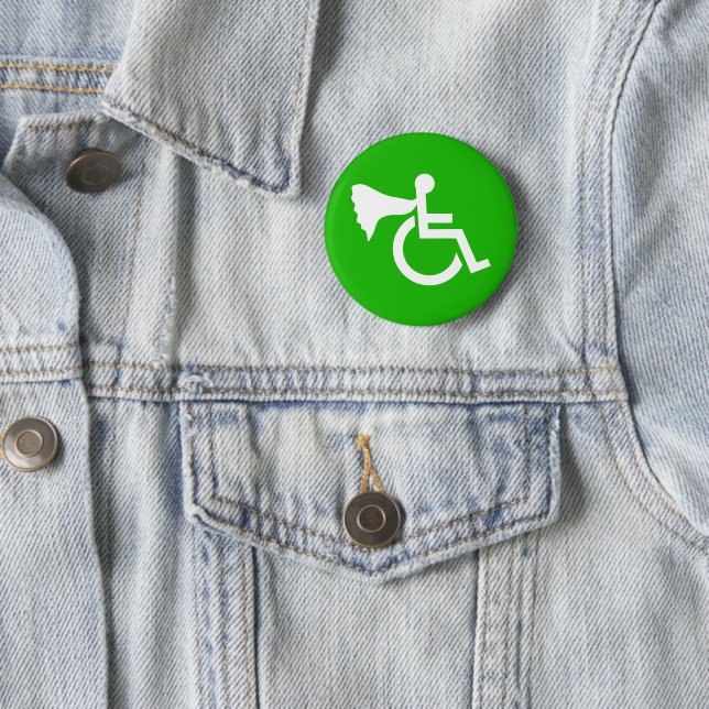 Disabled Hero 2 Inch Round Button (In Situ)