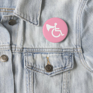 Disabled Hero 2 Inch Round Button