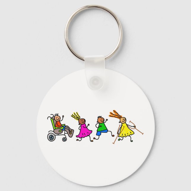 Disabled Kids Keychain (Front)