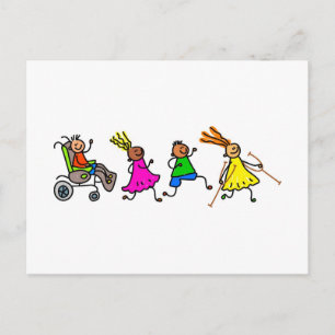 Disabled Kids Postcard