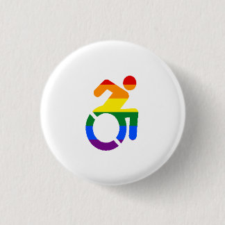 Disabled Pride - Gay 1 Inch Round Button