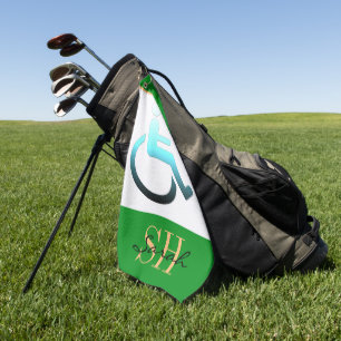 Disabled Symbol & monogrammed / Golf Towel