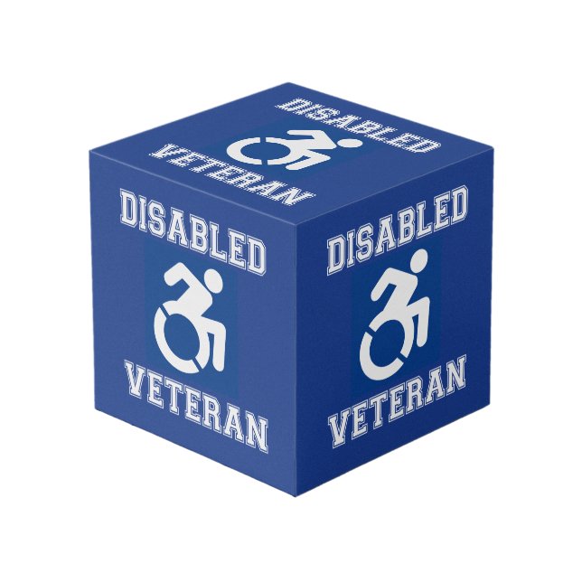 Disabled Veteran Cube (Front Angled)