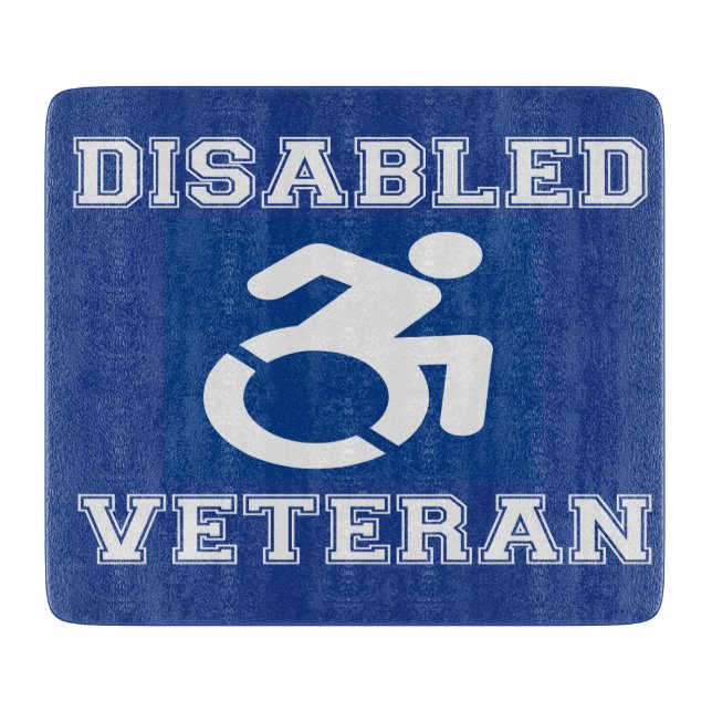 Disabled Veteran Cutting Board (Front)