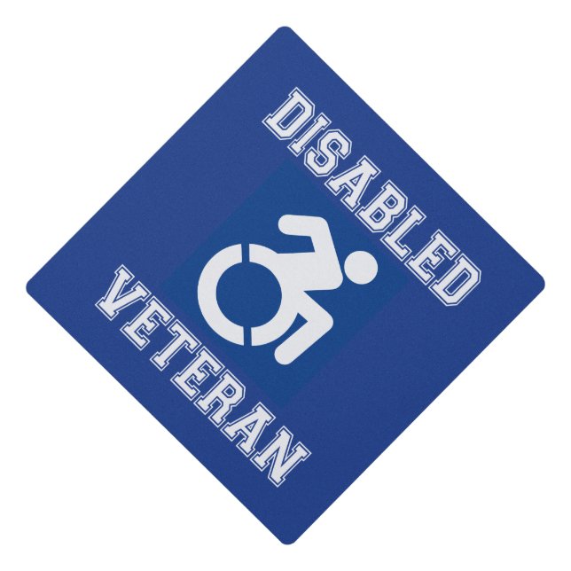 Disabled Veteran Graduation Cap Topper (Front)