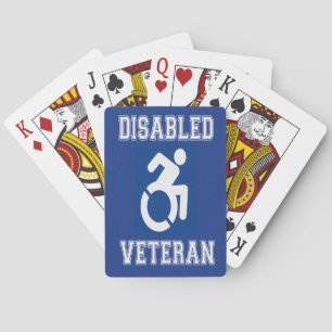 Disabled Veteran Playing Cards