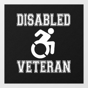 Disabled Veteran Window Cling