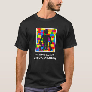 Disabled Wheelchair Master Builder Block Toy Handi T-Shirt