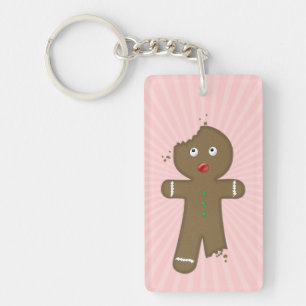 Disappearing Gingerbread Man Keychain