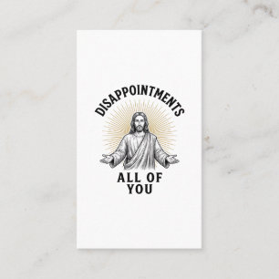 Disappointments All Of You Vintage Religious Shirt Business Card
