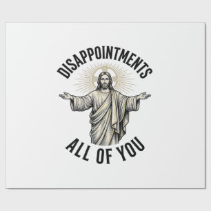 Disappointments All Of You Vintage Religious Shirt Wrapping Paper