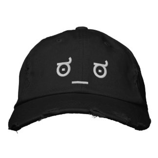 Disapproval Face 2 Embroidered Hat