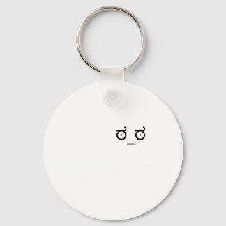 disapproval look keychain