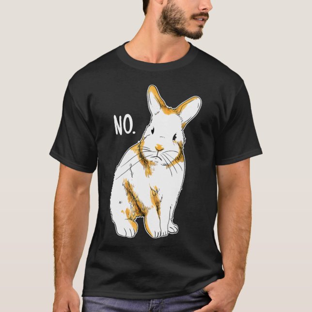 Disapproving Rabbit Funny Animals Shirt Rabbi (Front)
