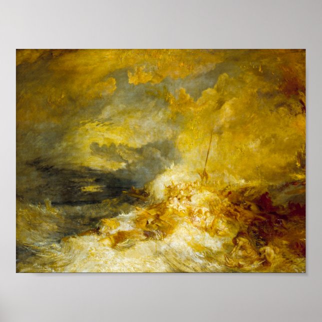  Disaster at Sea by J. M. W. Turner Poster (Front)