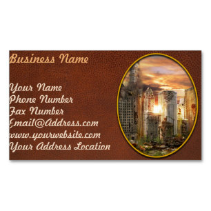 Disaster - Chicago, IL - Gotta walk the dog Magnetic Business Card