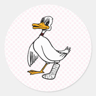 Disaster Duck Classic Round Sticker