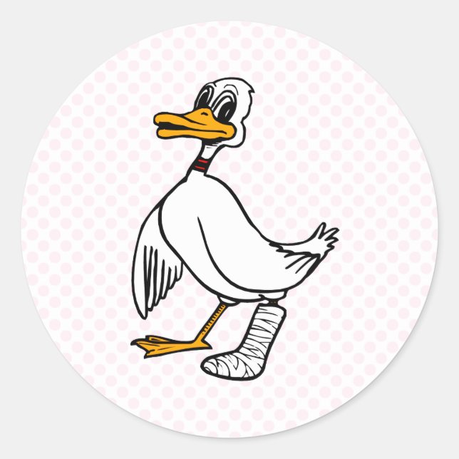 Disaster Duck Classic Round Sticker (Front)