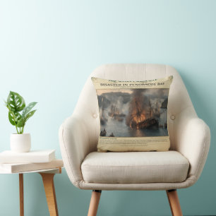 Disaster In Penobscot Bay July–August 1779 Throw Pillow