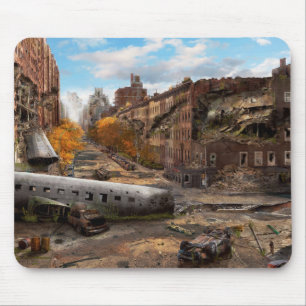 Disaster - New York, NY - No left turn on red Mouse Pad