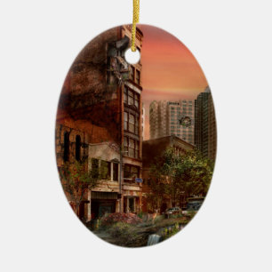 Disaster - Pittsburgh, PA - The Y2K Bug Ceramic Ornament