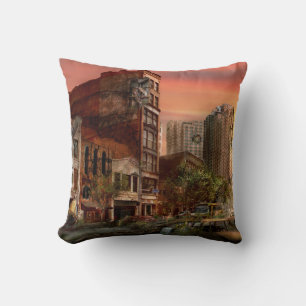 Disaster - Pittsburgh, PA - The Y2K Bug Throw Pillow