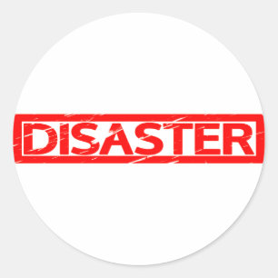 Disaster Stamp Classic Round Sticker