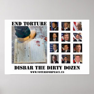 Disbar The Dirty Dozen Poster $20.00
