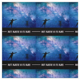 Disc Gold Stars Fabric