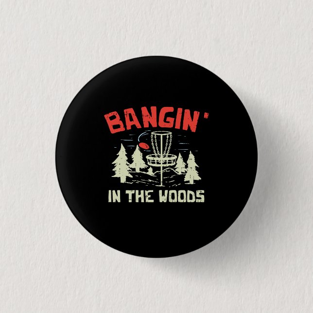 Disc Golf 1 Inch Round Button (Front)