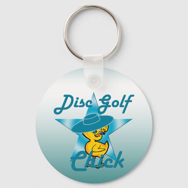 Disc Golf #7 Keychain (Front)