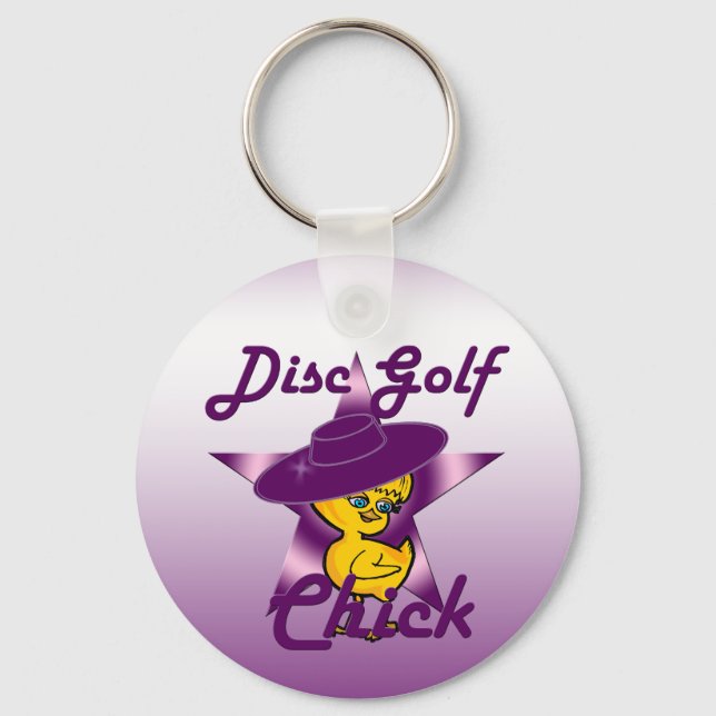 Disc Golf #9 Keychain (Front)