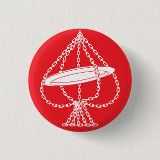 Disc golf ace 1 inch round button