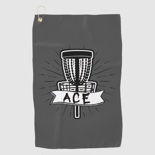 Disc Golf Ace Disc Towel (Front)