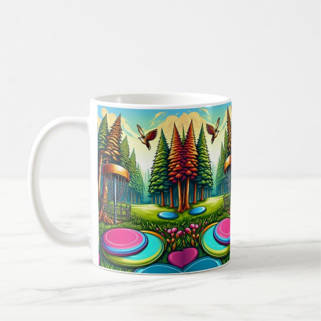 Disc Golf and Eagle themed   Coffee Mug (Left)