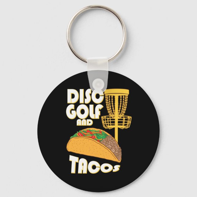 Disc Golf And Tacos Keychain (Front)
