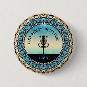 Disc Golf Basket 2 Inch Round Button