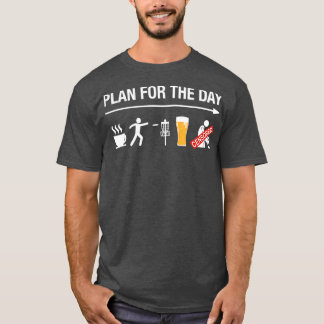 Disc Golf Basket Frisbee Golfing Frolf Coffee Beer T-Shirt