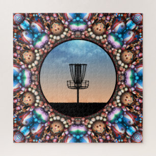 Disc Golf Basket Jigsaw Puzzle