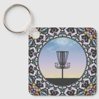 Disc Golf Basket Keychain