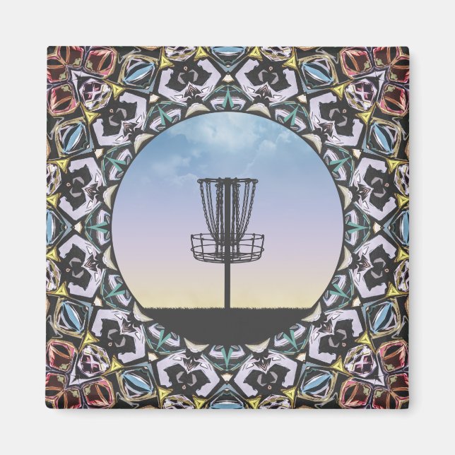 Disc Golf Basket Magnet (Front)