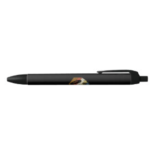 Disc Golf Basket Retro Black Ink Pen