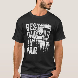 Disc Golf Basket Retro Daddy Vintage Best Dad By P T-Shirt