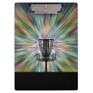 Disc Golf Basket Silhouette Clipboard