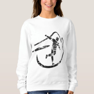 Disc Golf Basket Simple Art Elements Disc Golfer G Sweatshirt